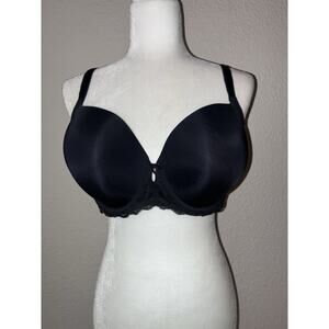 Torrid Sexy T-shirt Bra 38DDD Black Perfect Coverage Natural Shaping New